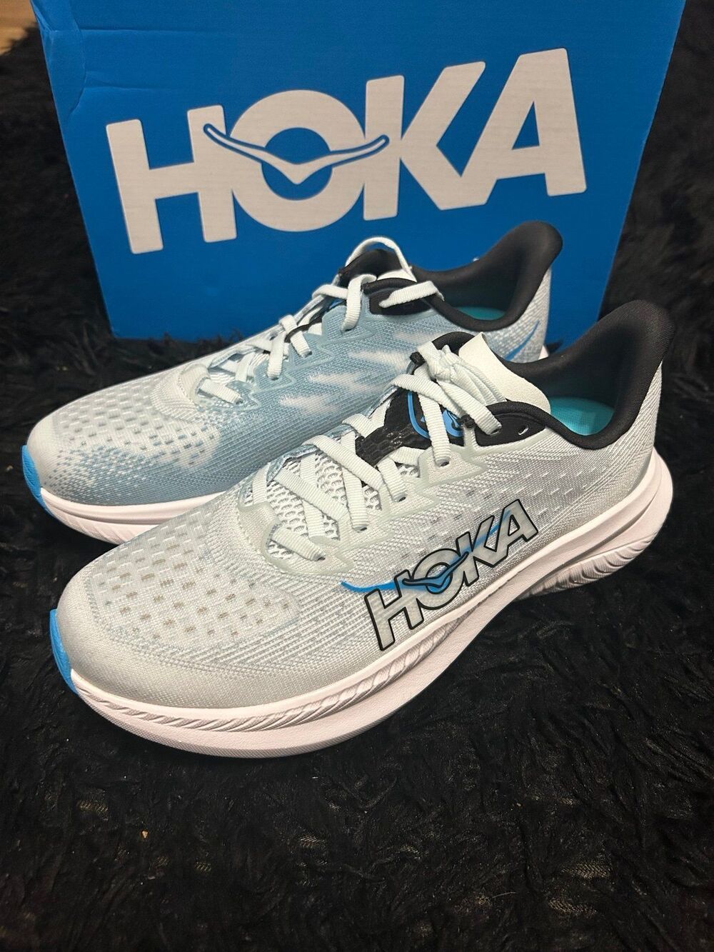 HOKA Mach blue athletic training running lace up shoes sneakers women’s 7 new
